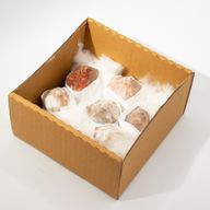 Points polies en pierres gemmes en vrac - matrice avec tourmaline (environ 5-6 pièces)