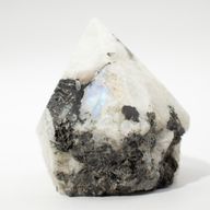 Points polis supérieurs en pierres précieuses en vrac - Moonstone arc-en-ciel (environ 5-6 pièces)