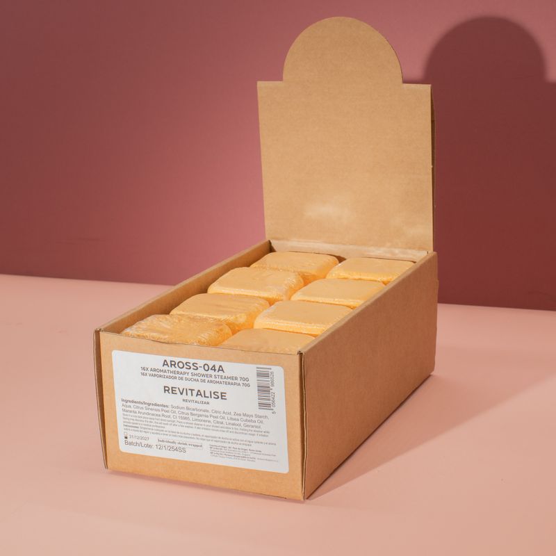 Galets de Douche Aromathérapie 70g - Revitalisant- Orange, bergamote, may chang et sel de mer