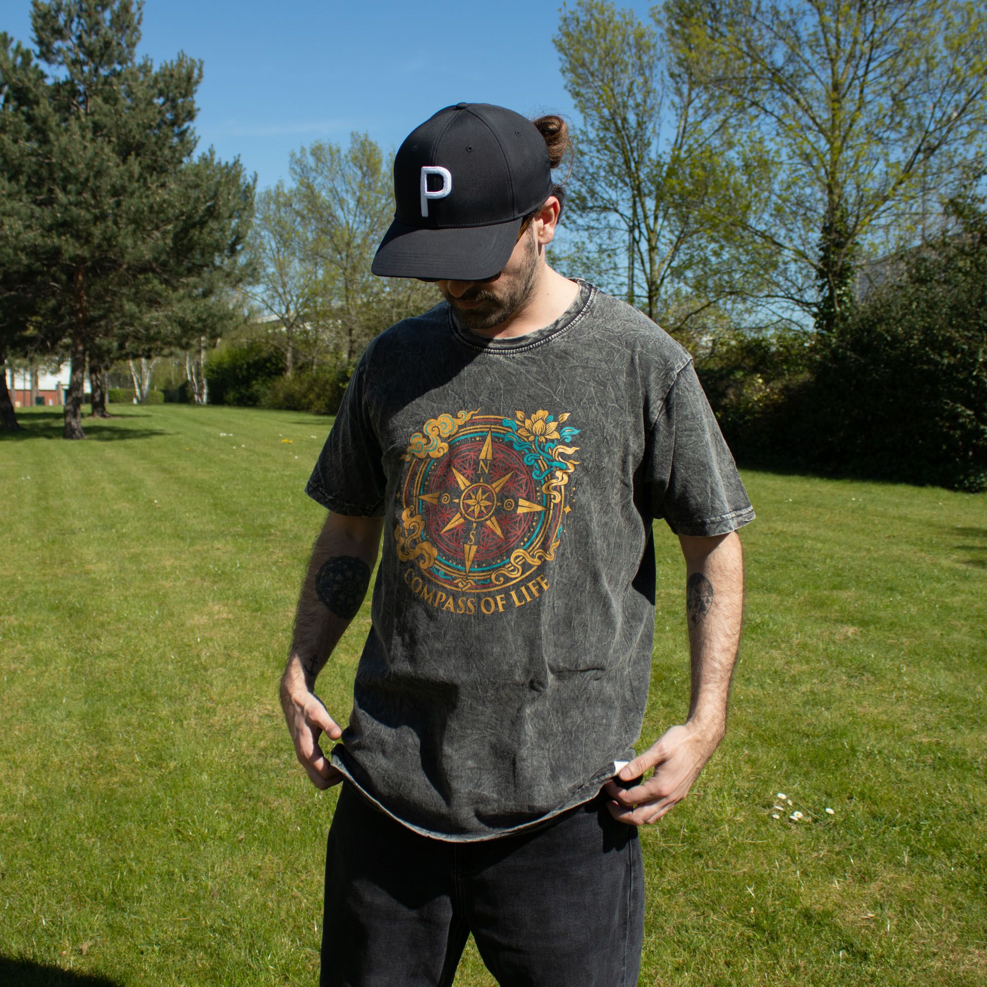 T-shirts Nomad Sari en coton délavé à la pierre