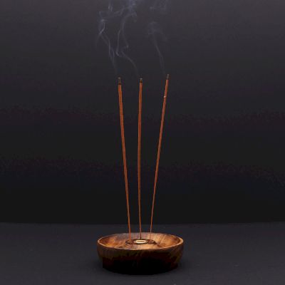 Porte-Encens Artisanaux en Bois Sculpté