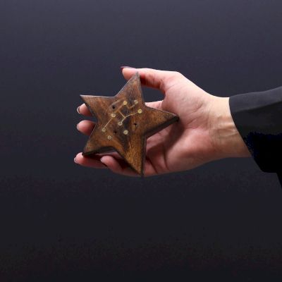 Porte-Encens Artisanaux en Bois Sculpté