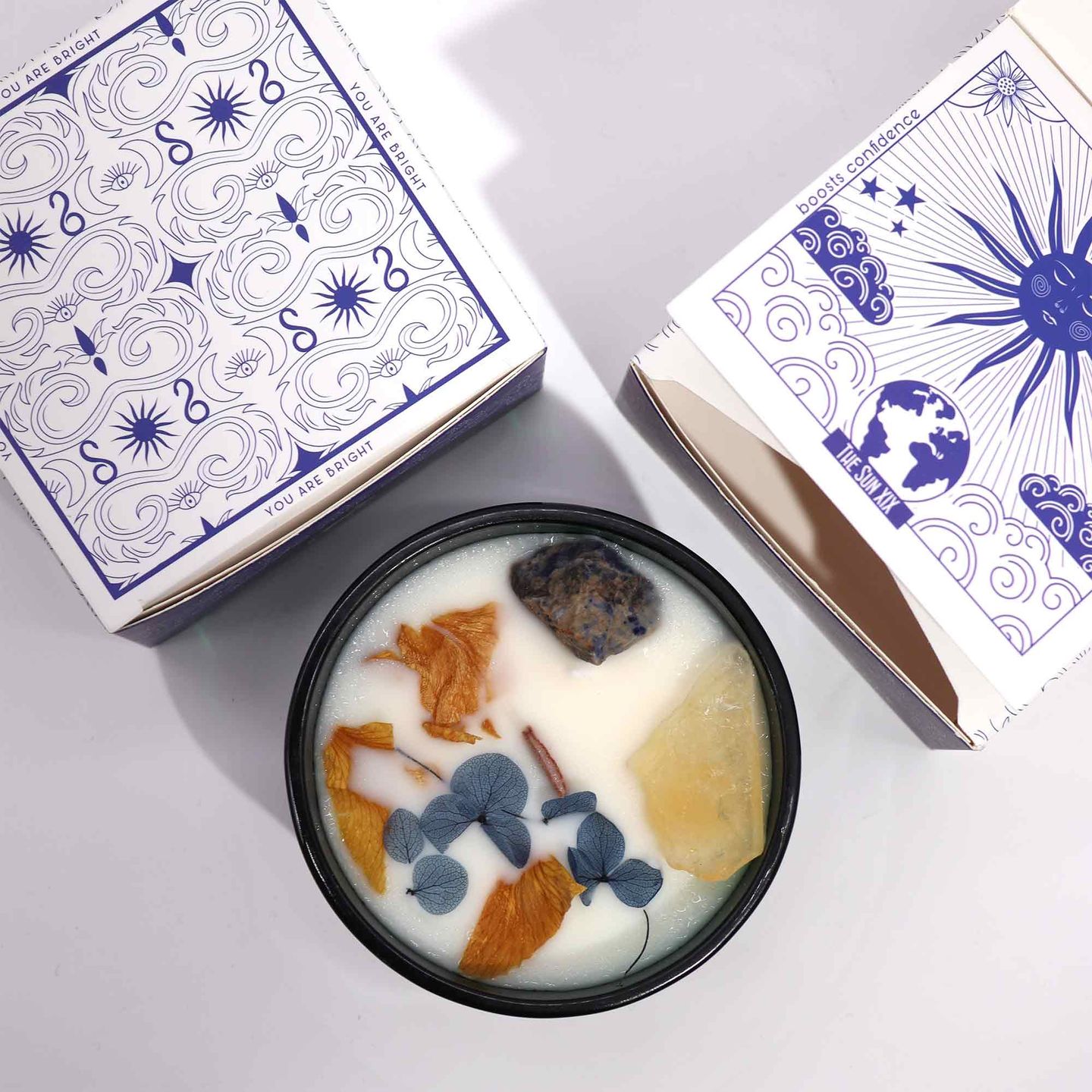 Bougies Magiques Hop Hare® aux Fleurs & Cristaux