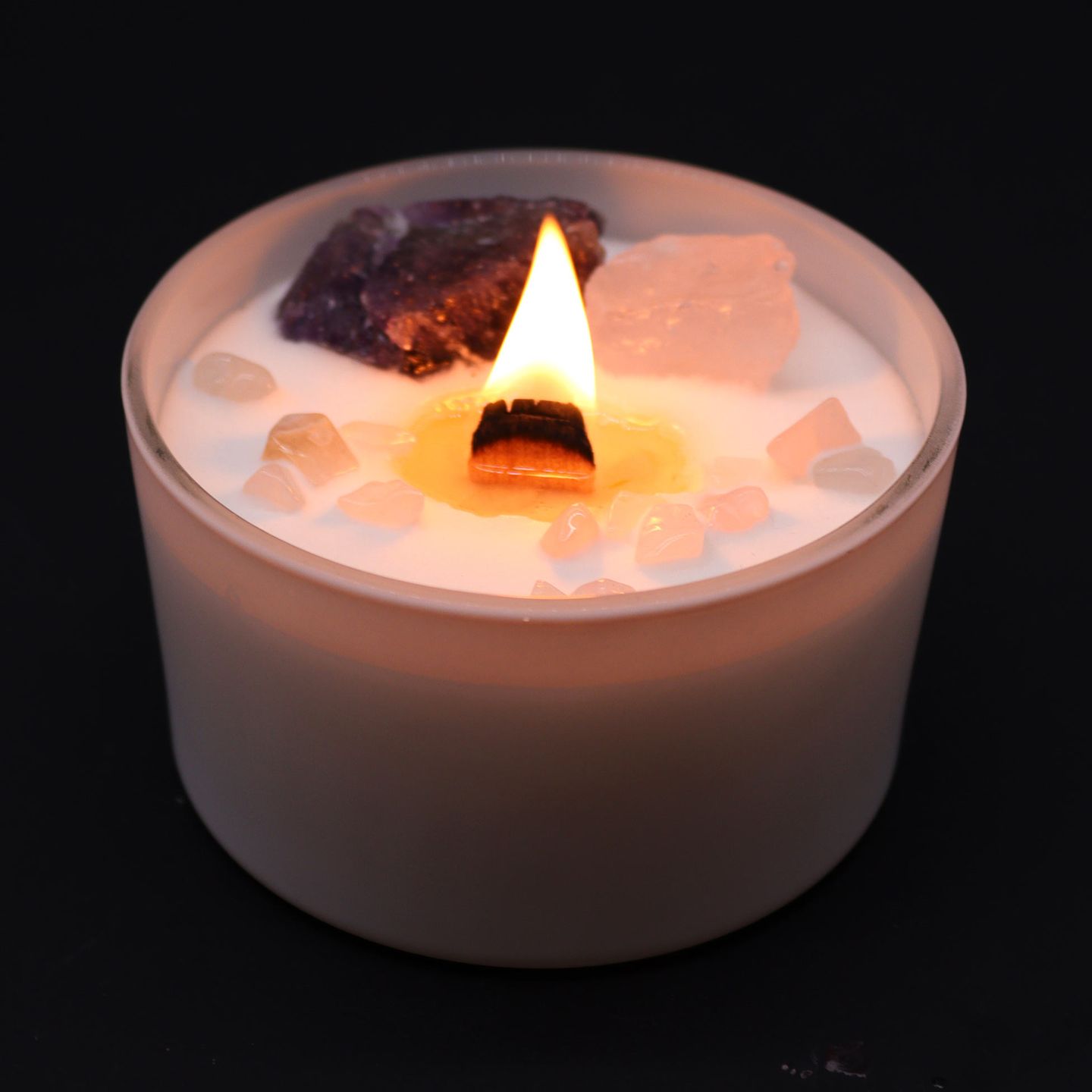 Bougie de Chakra en Verre