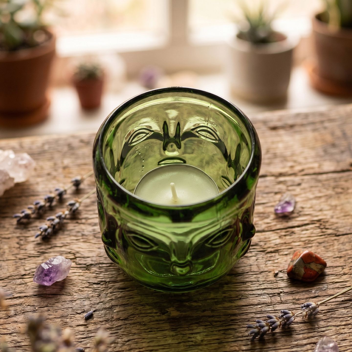 Porte-Bougies en Verre Coloré & Bougeoirs Décoratifs