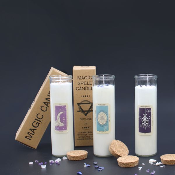 Bougies Sortilège Avec Gemmes
