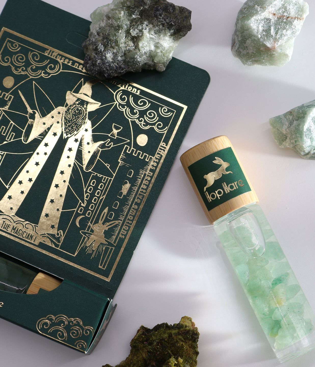 Roll-on Hop Hare aux Huiles Essentielles, Pierres Naturelles & Tarot