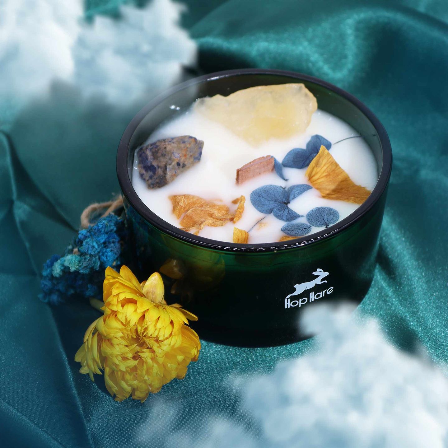 Bougies Magiques Hop Hare® aux Fleurs & Cristaux