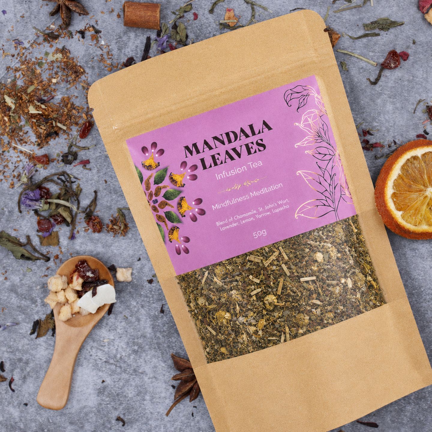 Thé, infusion & Rooibos Mandala Leaves - 50g