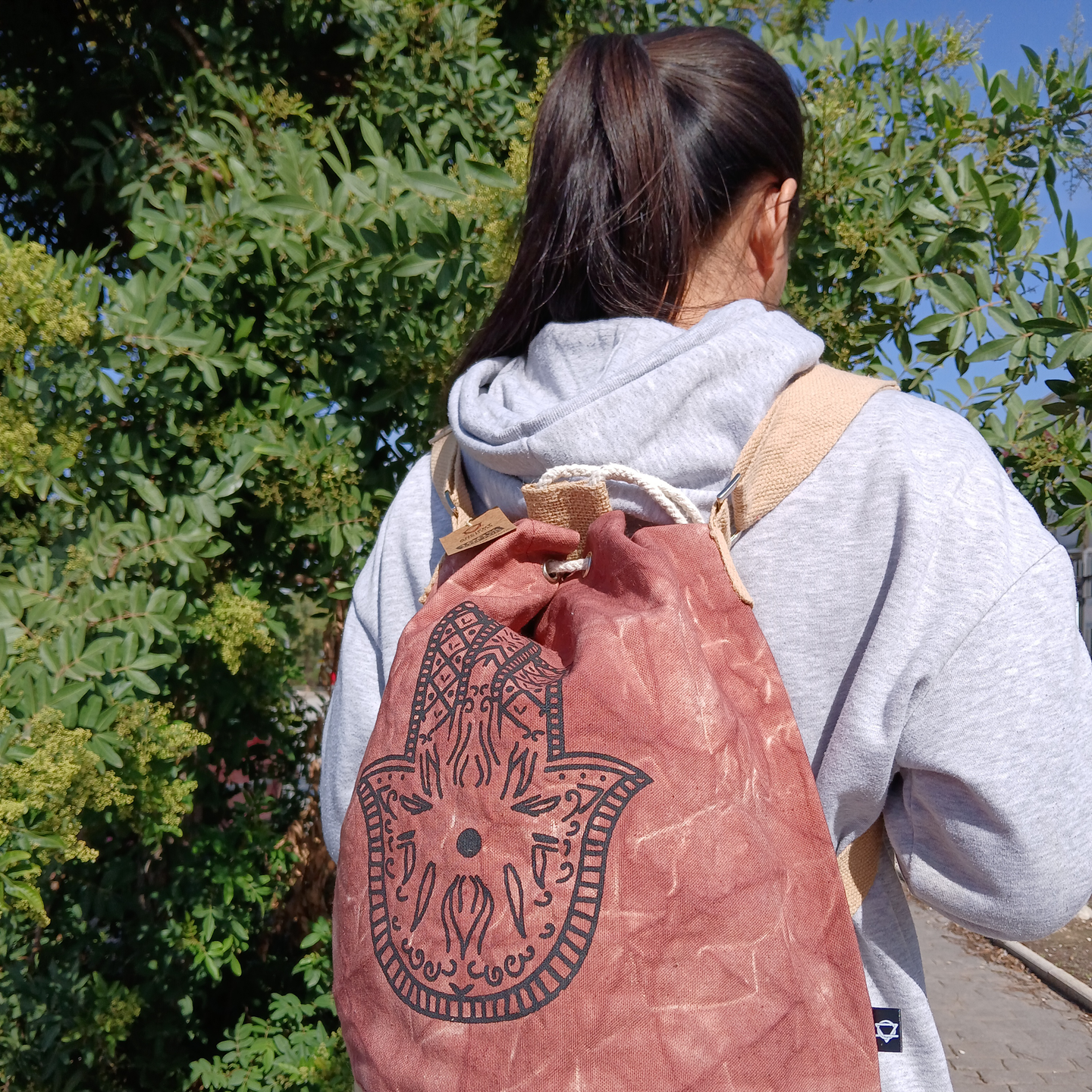 Sacs à Dos Convertible en Sac Bandoulière – 100 % Coton