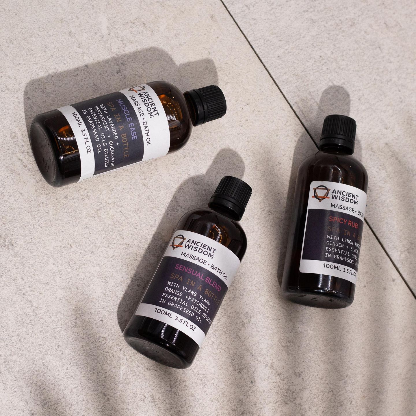 Huiles de Bain & de Massage Naturelles – 100 ml