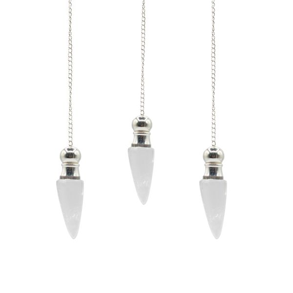 Le Secret de la Vérité – Pendule à Compartiment Secret – Cristal de Roche – Plaqué Argent