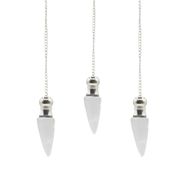 Le Secret de la Vérité – Pendule à Compartiment Secret – Cristal de Roche – Plaqué Argent