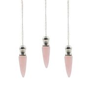 Le Secret de la Vérité – Pendule à Compartiment Secret – Quartz Rose – Plaqué Argent