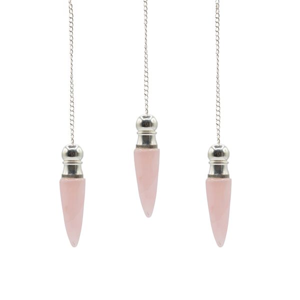 Le Secret de la Vérité – Pendule à Compartiment Secret – Quartz Rose – Plaqué Argent