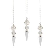 L'Architecte de la Clarté - Pendule en trois pièces - Cristal de quartz