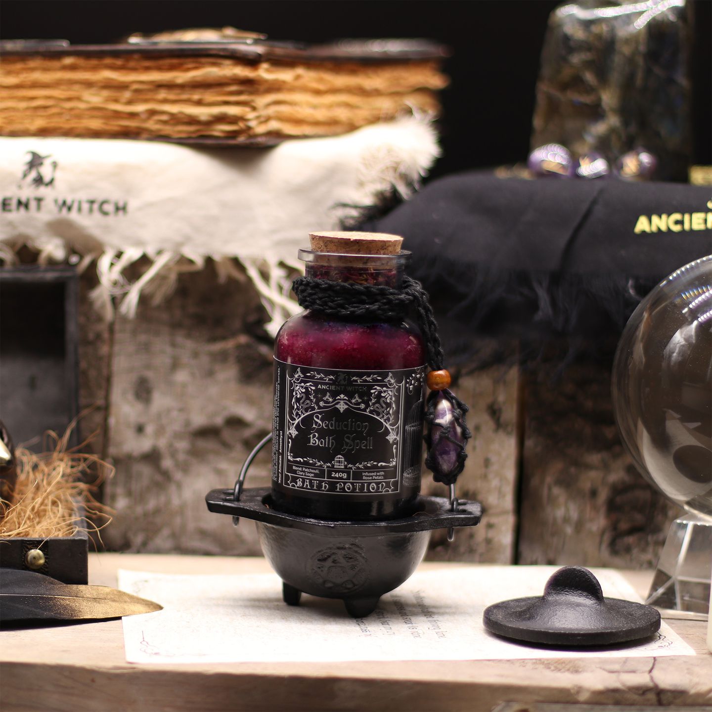 Potions de Bain Ésotériques Sels et Fleurs Ancient Witch