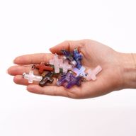Pack de démarrage Pendentifs en pierres précieuses avec cordons de pendentif et présentoirs à cadre