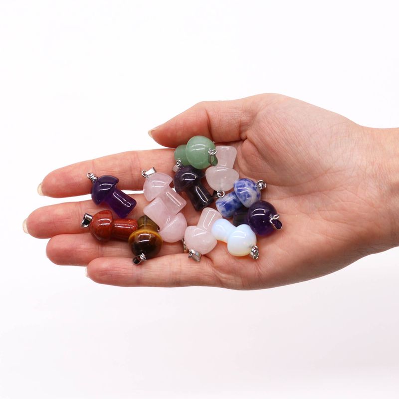 Pack de démarrage Pendentifs en pierres précieuses avec cordons de pendentif et présentoirs à cadre