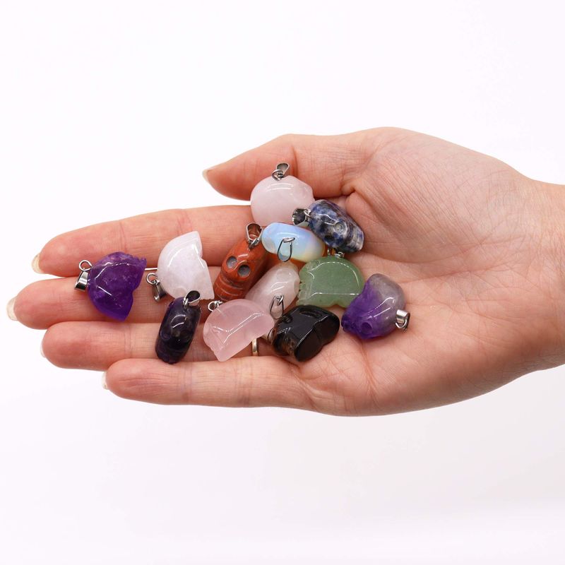 Pack de démarrage Pendentifs en pierres précieuses avec cordons de pendentif et présentoirs à cadre