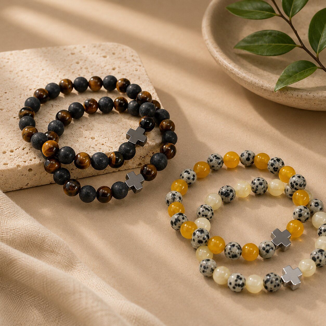 Bracelets d'Amitié en Pierres Naturelles