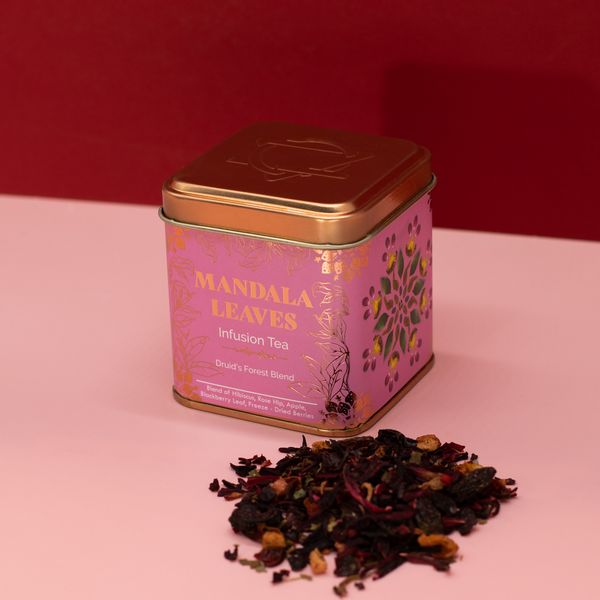 Boite de Thés Artisanaux Premium Mandala Leaves
