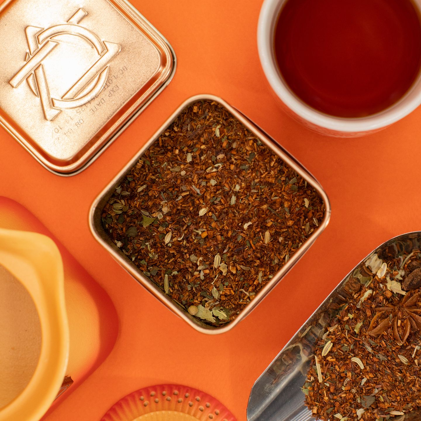 Boite de Thés Artisanaux Premium Mandala Leaves