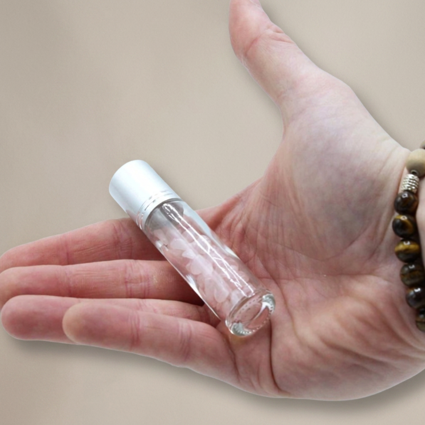 Bouteille de Roll-on avec Gemmes