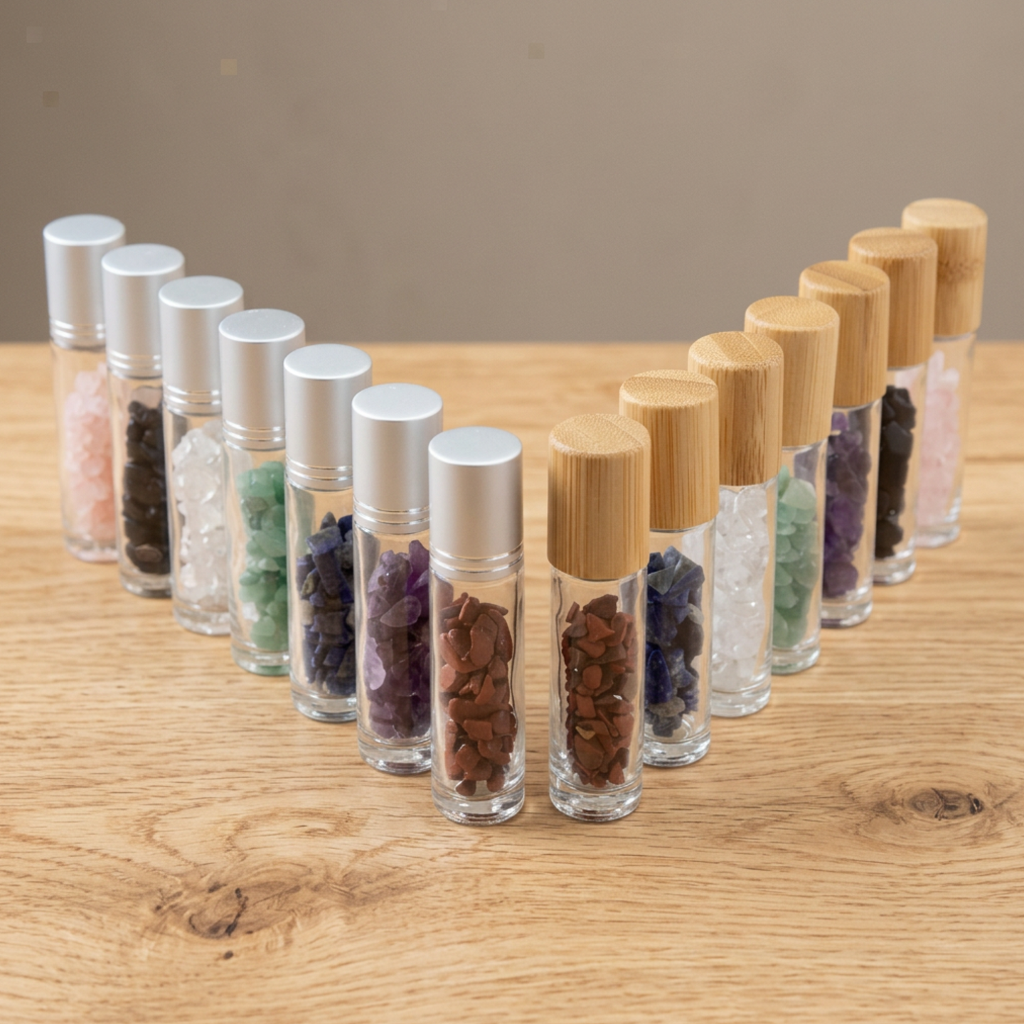 Bouteille de Roll-on avec Gemmes