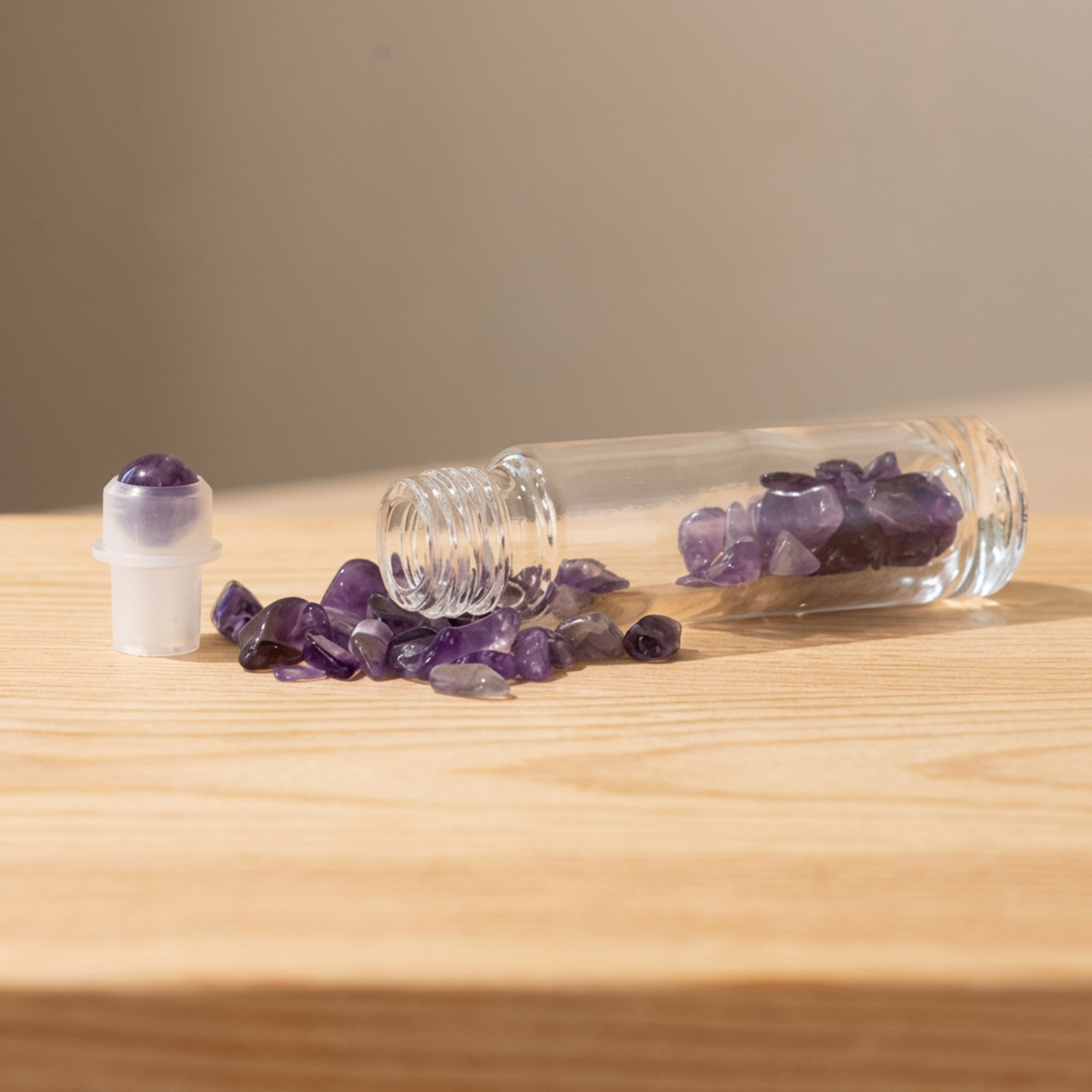 Bouteille de Roll-on avec Gemmes