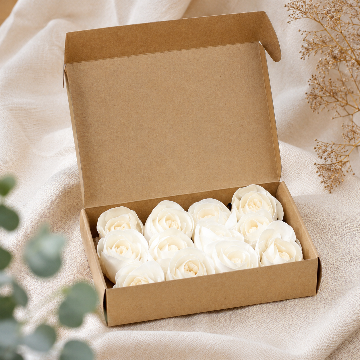Fleurs Diffuseuses Naturelles en Bois Sola