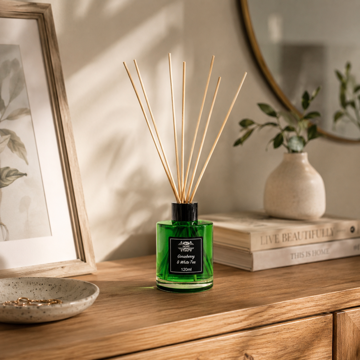 Diffuseurs à Rotin aux Huiles Parfumées – 120ml