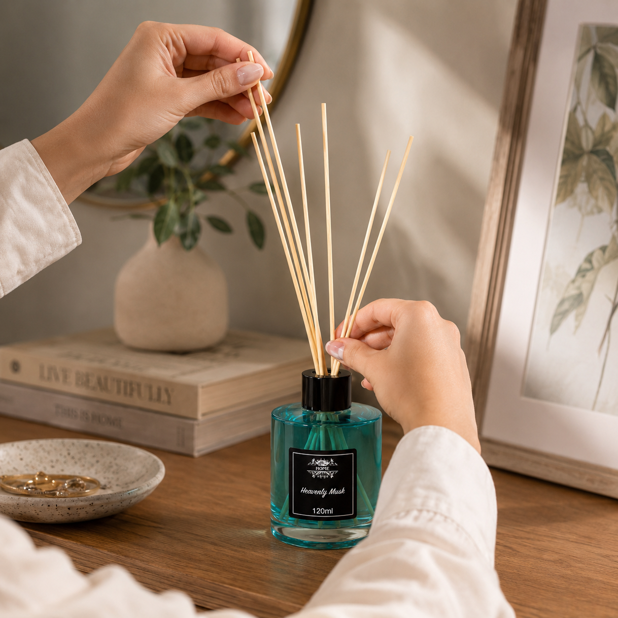 Diffuseurs à Rotin aux Huiles Parfumées – 120ml