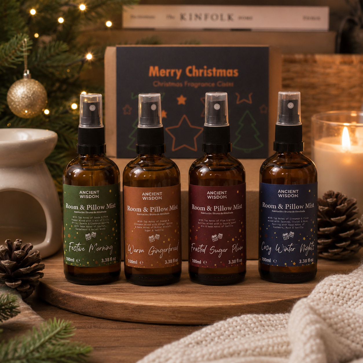 Brumes Sprays d’Ambiance & d’Oreiller de Noël
