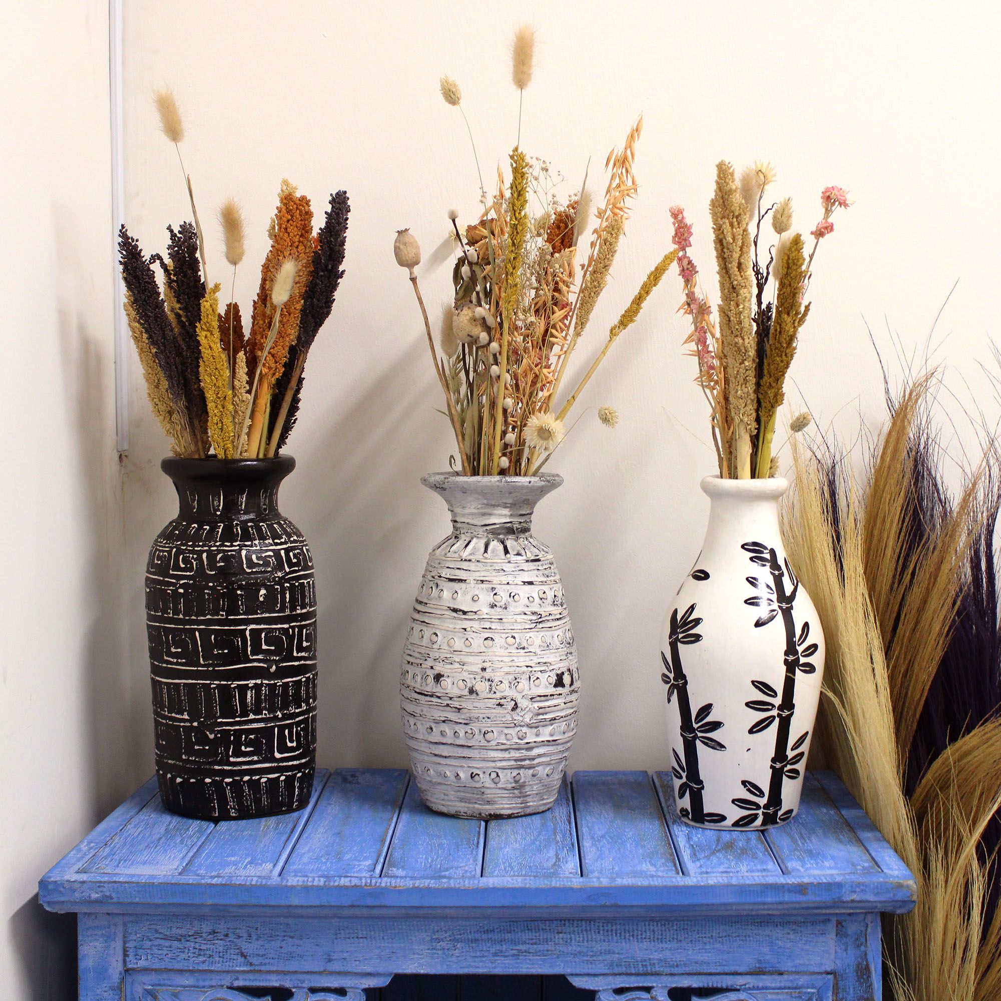 Vases en céramique de Bali