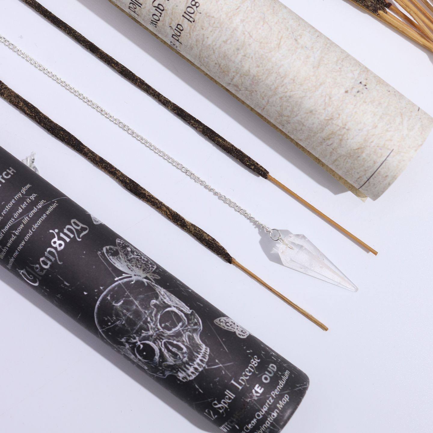 Tubes d'Encens et Pendule Ancient Witch – Rituel & Divination