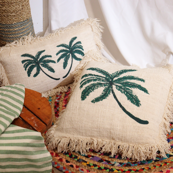 Housse de Coussin en Lin