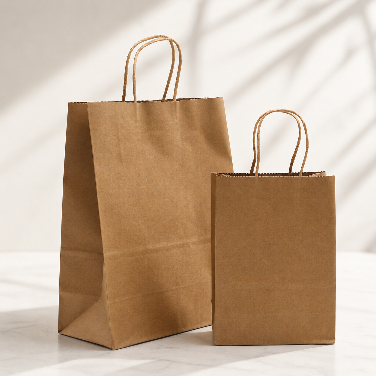 Sacs en papier avec poignée