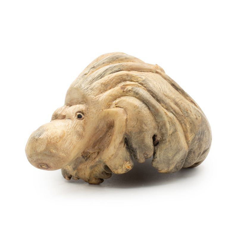 Sculpture en bois artisanale Parasite - Pieuvre gardienne de l'océan