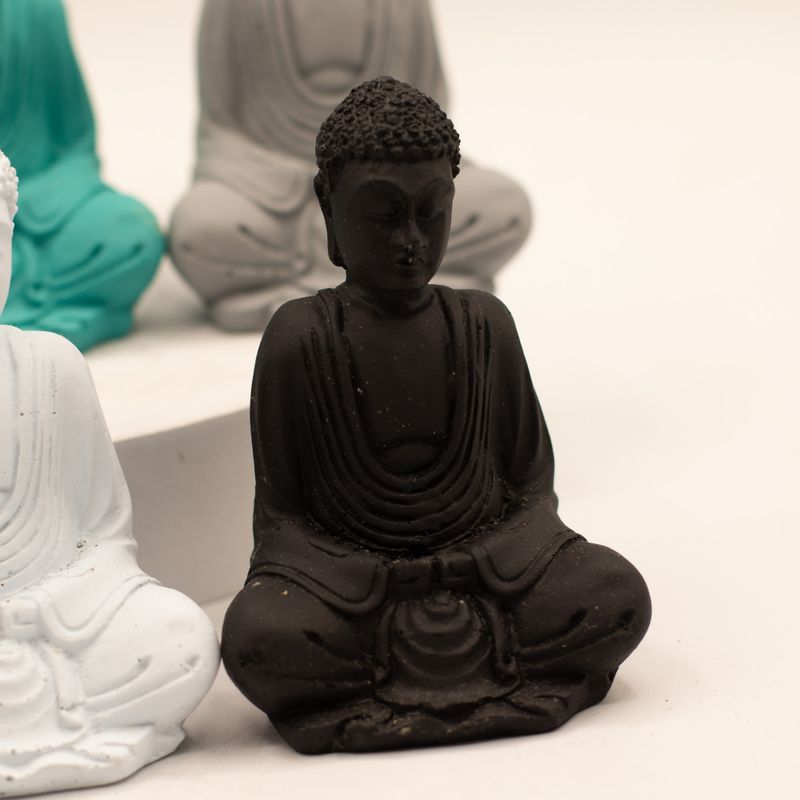 Mini Bouddha fini mat (Couleurs assorties)
