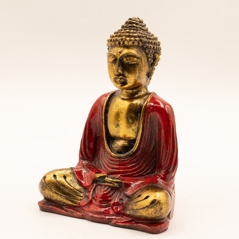 Bouddha Rouge et Or - Moyen