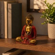 Bouddha Rouge et Or - Moyen