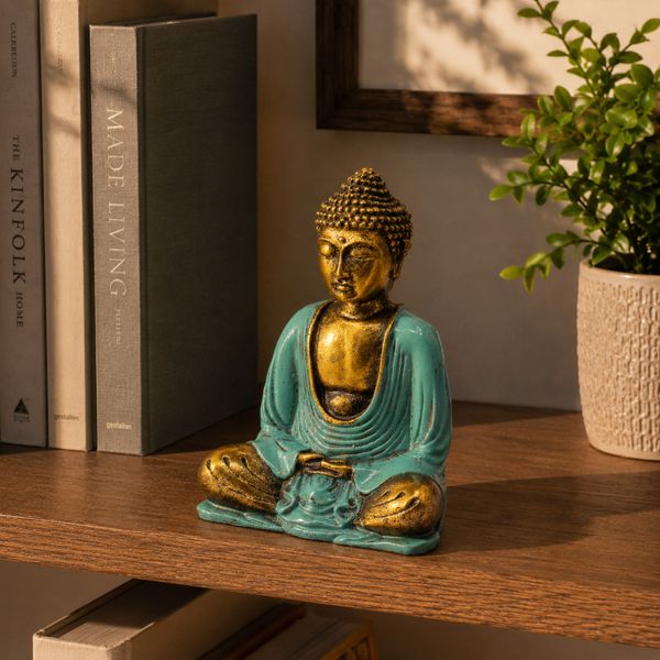 Boudha Bleu & Doré - Medium
