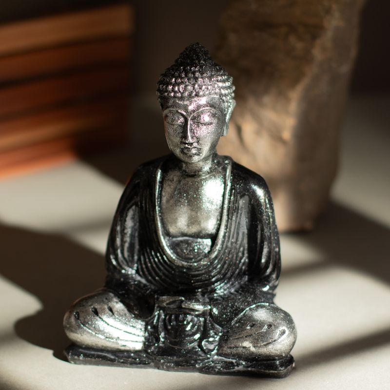 Bouddha noir et gris - moyen