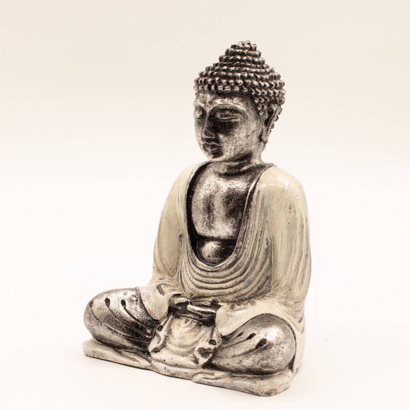Bouddha blanc et gris - moyen