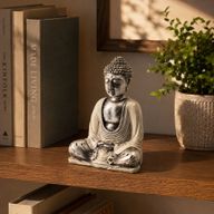 Bouddha blanc et gris - moyen