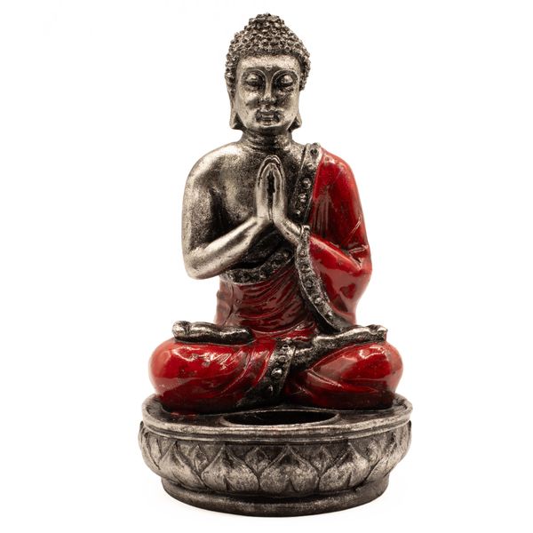 Bougeoir Boudha - Rouge Medium