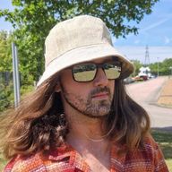 Chapeau boho de festival patché en chanvre et coton - naturel