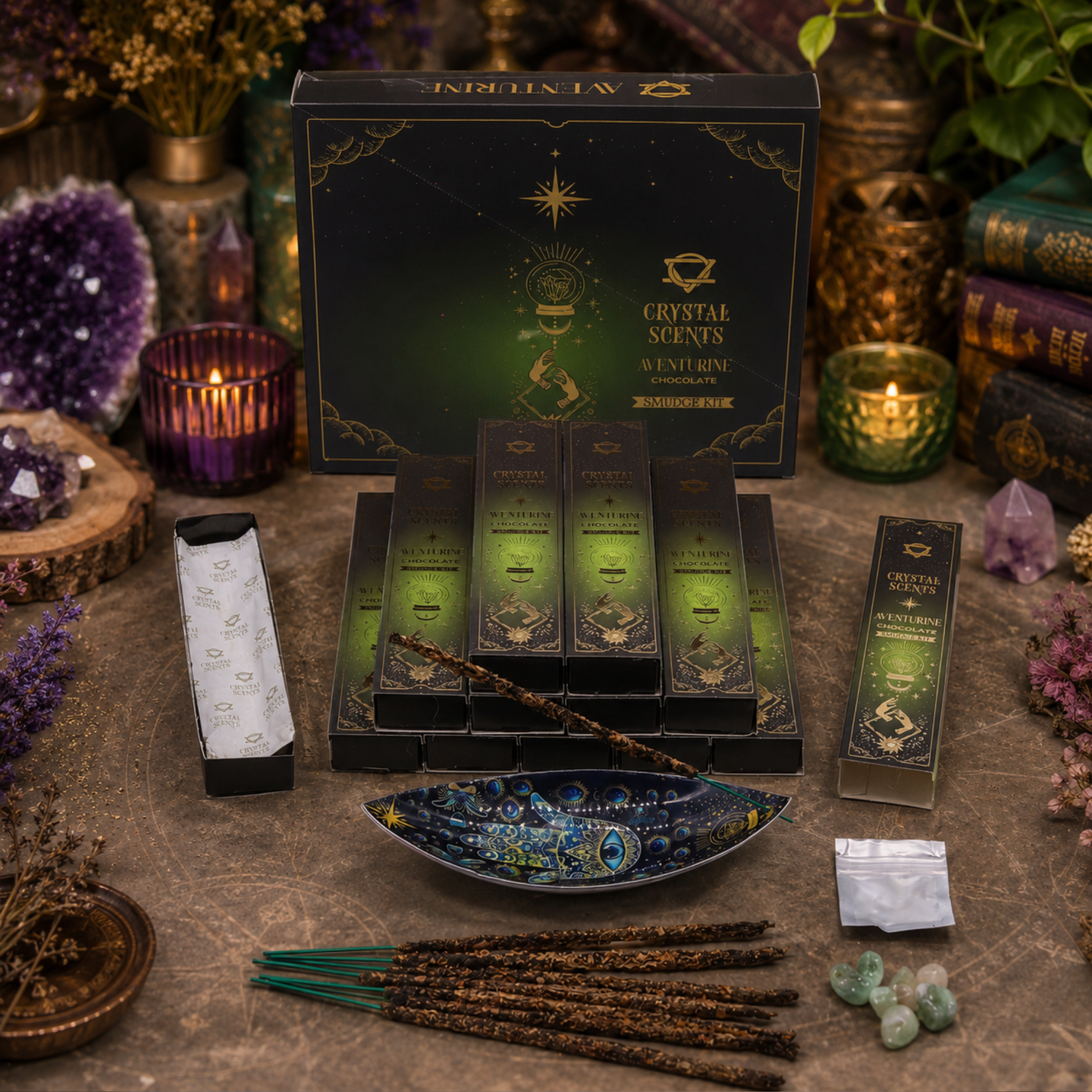 Coffret Encens & Cristaux