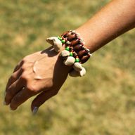 Kenari Shell Hand Shaker - Bracelet à grelots (15 pièces)